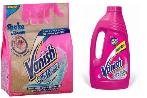 Порошковый и жидкий Vanish