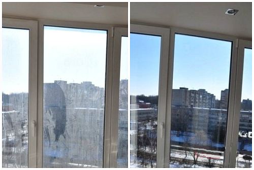 до и после мытья