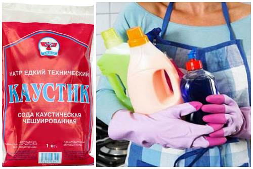 перчатки и фартук