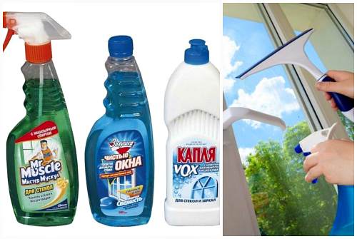 средства для мытья окон