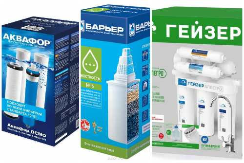 аквафор, барьер и гейзер 