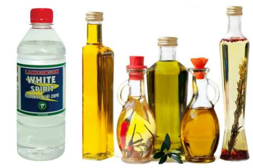 White Spirit и масло