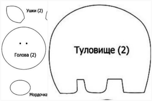 "выкройка" поросенка