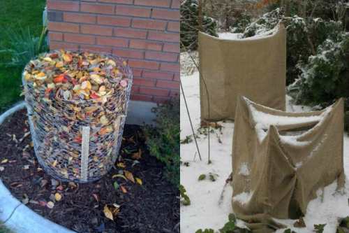 укрытие каркасом