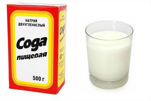 Сода и молоко
