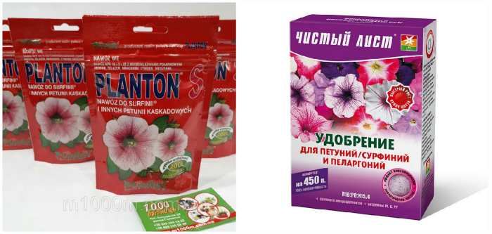 Удобрения для сурфиний