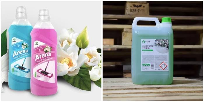 «Arena Водная лилия» и «Floor wash»