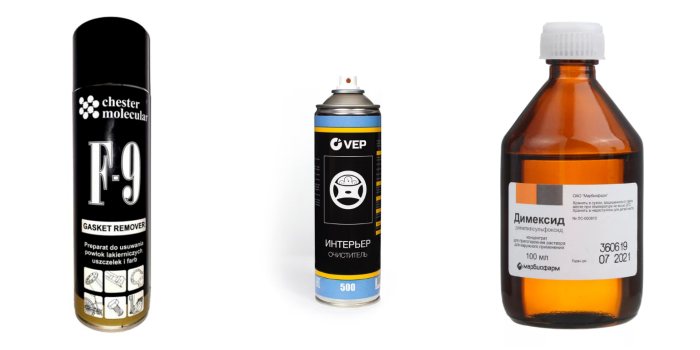 Gasket Remover F-9, Интерьер очиститель VEP, Димексид